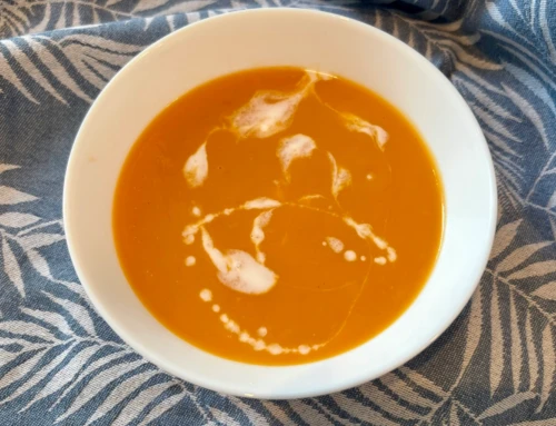 Roasted Butternut Squash Soup with Sweet Potato