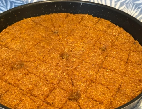 Golden Pumpkin Kibbeh with Meat Filling